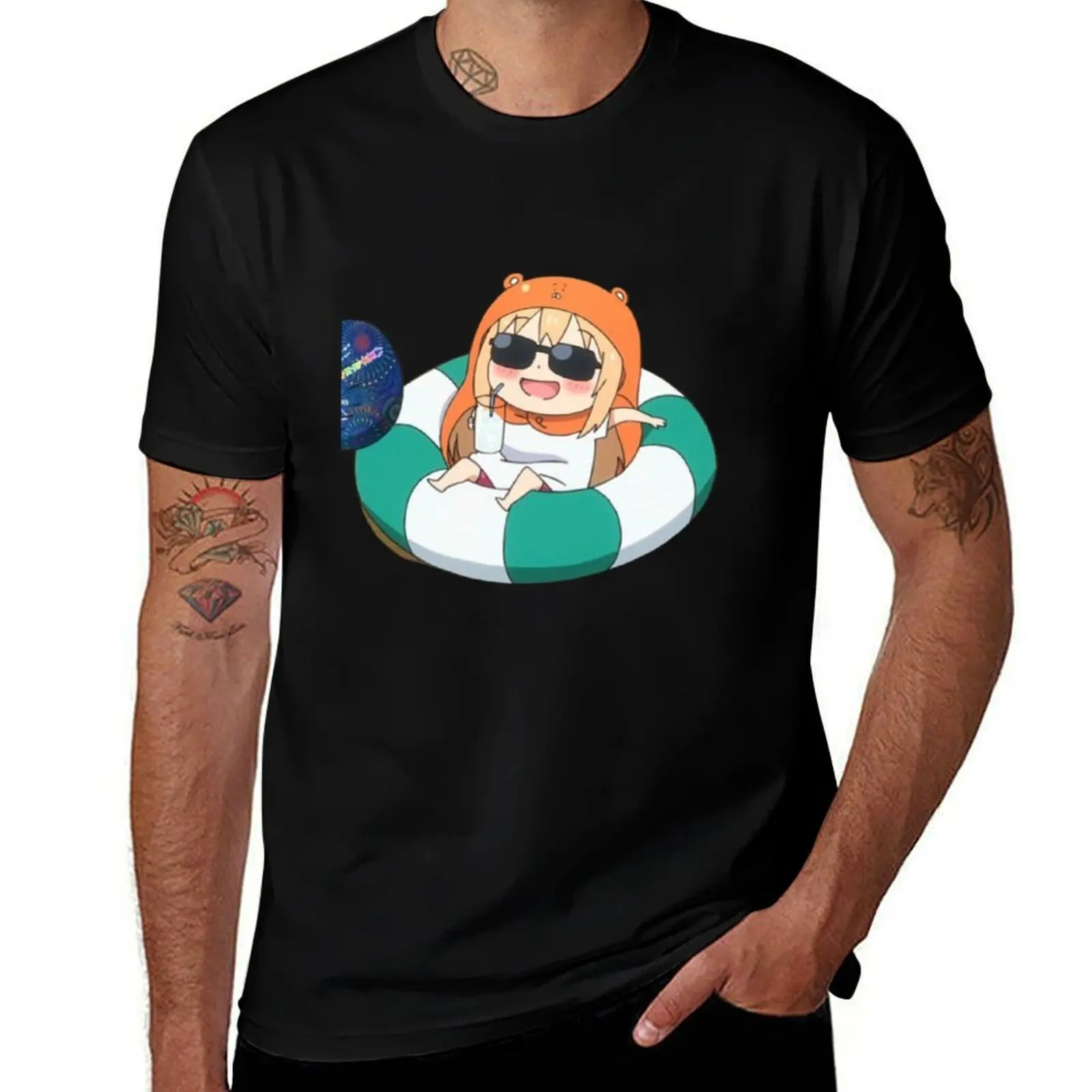 Umaru Chilling Himouto Umaru-chan T-Shirt graphic tee shirt Blouse anime clothes mens t shirts