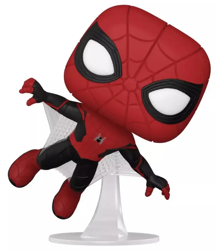 FUNKO POP Marvel Studios Spider-man No Way Home 923# Spiderman Upgraded Suit PVC Vinyl Figure Collection Bobble Head Model Toys