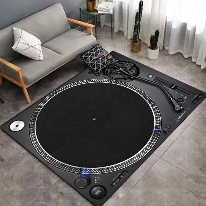 DJ Sound Rug 3D All Over Printed Non-slip Mat Dining Room Living  Soft Bedroom Carpet Tapete Peludo Decoration Salon Tapis