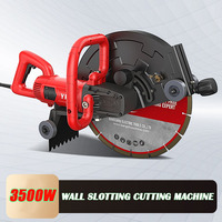 16 ″ Wall Slotting Machine Handheld Concrete Stone Road Cutting Machine 3500W Dustless Hydropower Slot Multi-angle Circular Saw