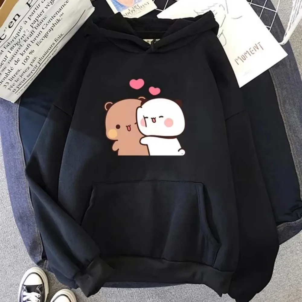 2024 New cartoon Panda Bubu and Dudu 3d printed hoodie sweatshirt Kawaii Harajuku round neck Harajuku unisexes printed couple to