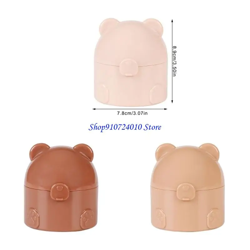 77HD Hygienic Baby Powder Dispenser Box Secure Push Button Tapa perfecta para viajar y cuidado hogar esencial