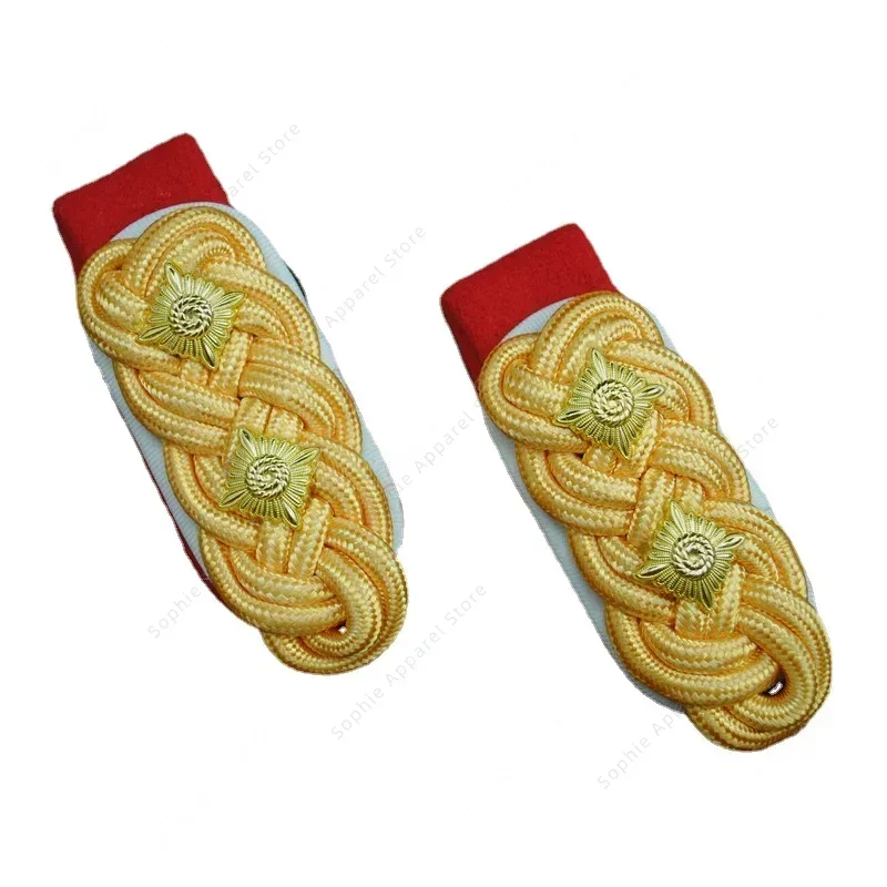 WWII WW2 German General HEER Insignia Epaulettes Epaulet Rank Shoulder Boards Mark Knot Badge Army Military Performance Decor view 4