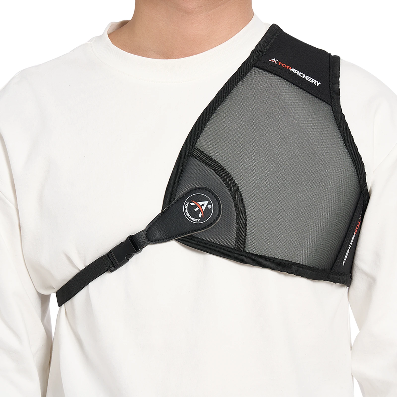 Protector de pecho Premium de carcasa dura, protección para deportes al aire libre, fácil de llevar, color negro