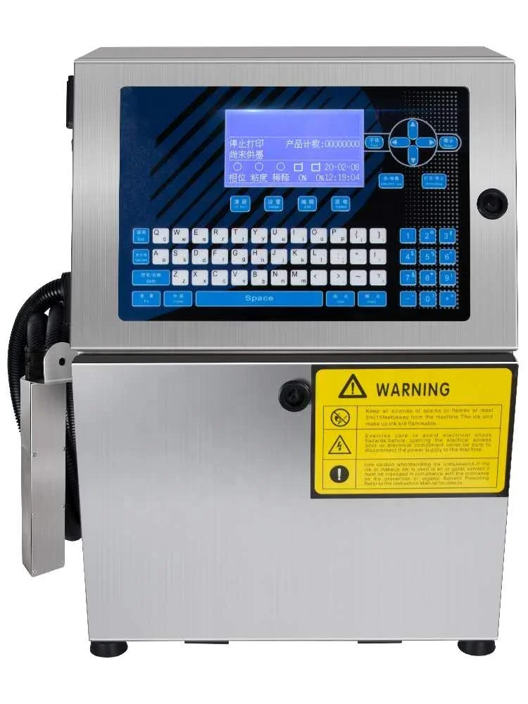 Continous C ij Mfg Exp Date Printer Machine Automatic CIJ Online Inkjet Printing Machine Lot Number Ink Jet Coding Mach ine