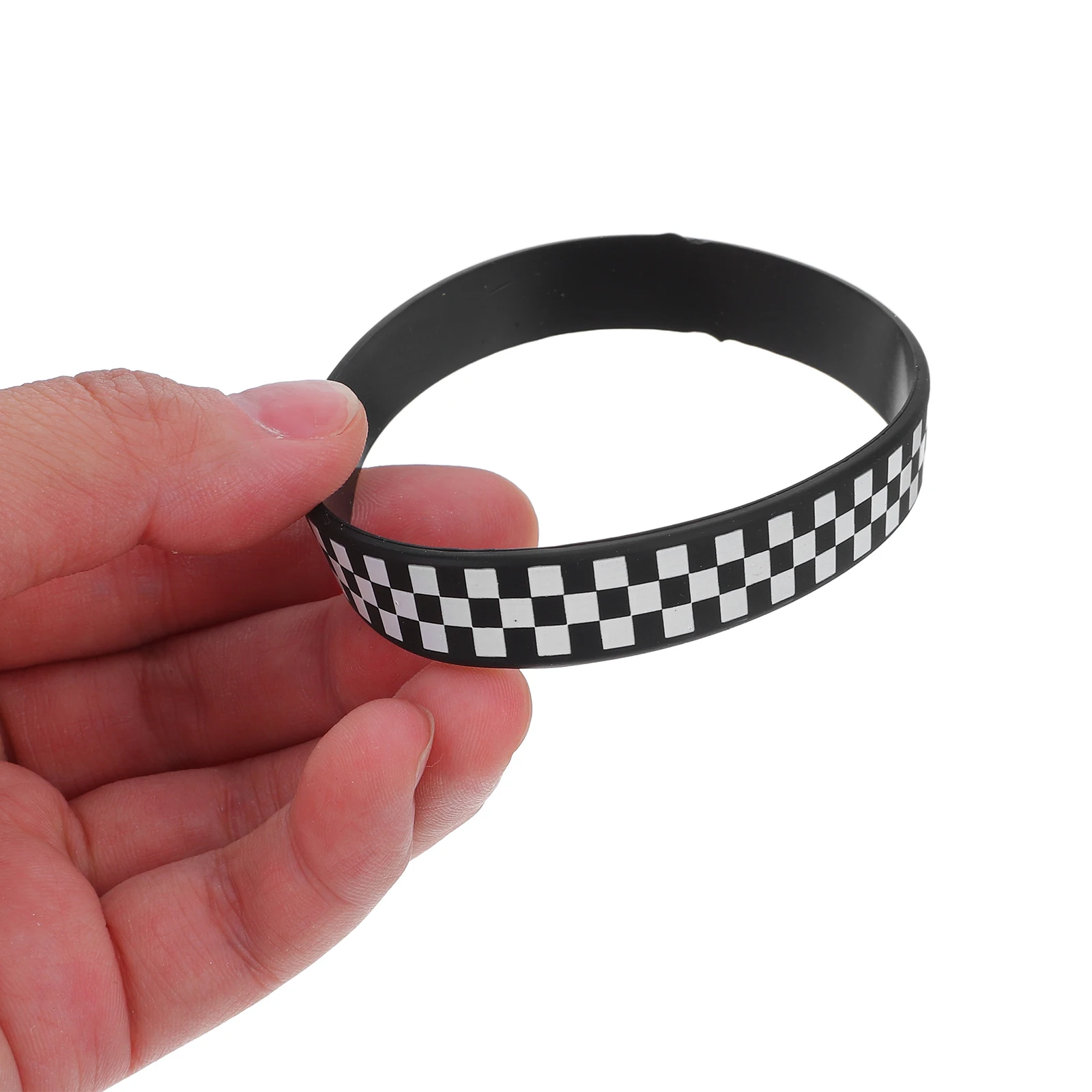 

40Pcs Silicone Checkered Wristbands Race Car Theme Rubber Bracelets for Men Women Kids Party Favors Concert Event Identifier