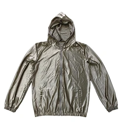 Health Protection Silver Fiber Jacket Conductive Faraday Fabric Hoodie EMF EMI RF Shielding Anti-radiation Coat Blocking Signal