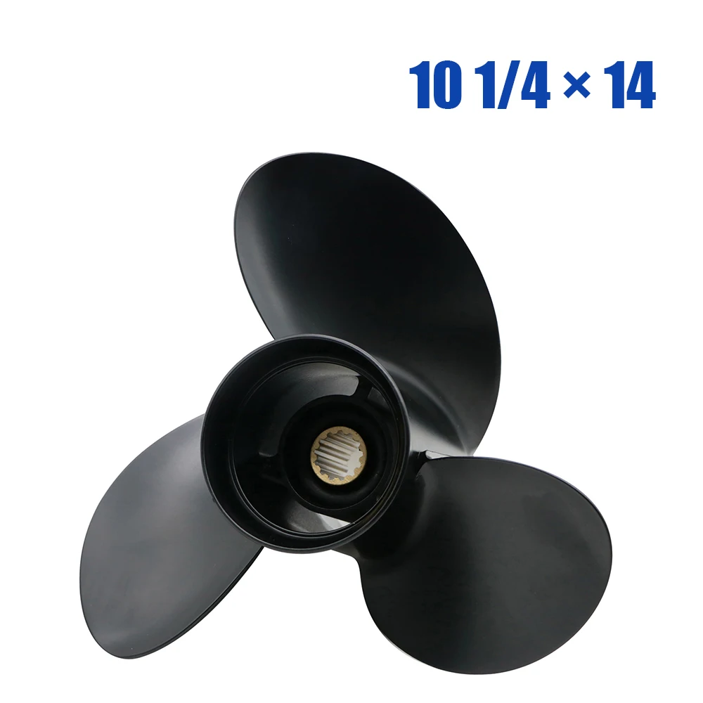 

10 1/4x14 Propeller For Mercury Outboard 25HP 30HP 40HP 45HP 48HP 50HP 55HP 60HP 70HP Outboard Motor 48-73138A45 13 Tooth Spline