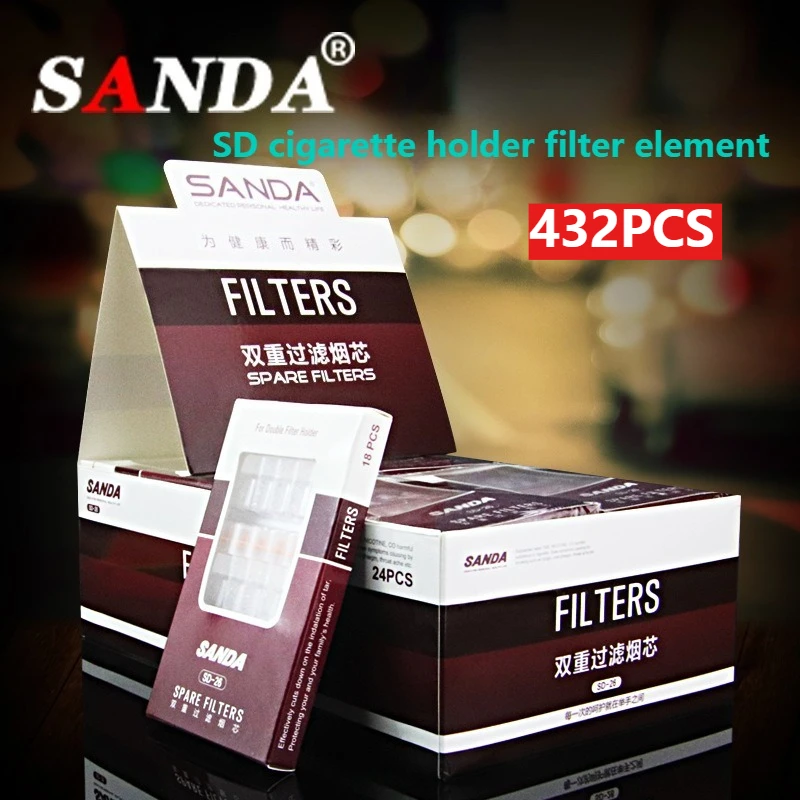

SANDA Tobacco Filter SD26 Filter Element Filter Cartridge Type Cigarette Holder Filter Replacing Cigarette cores Smoking Gadgets