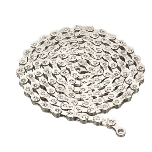 Imagen 2 del producto Cadena de bicicleta VXM 116L 8 9 10 11 12 de marcha única plateada ultraligera, Variable, para bicicleta de montaña y carretera 24/27/30