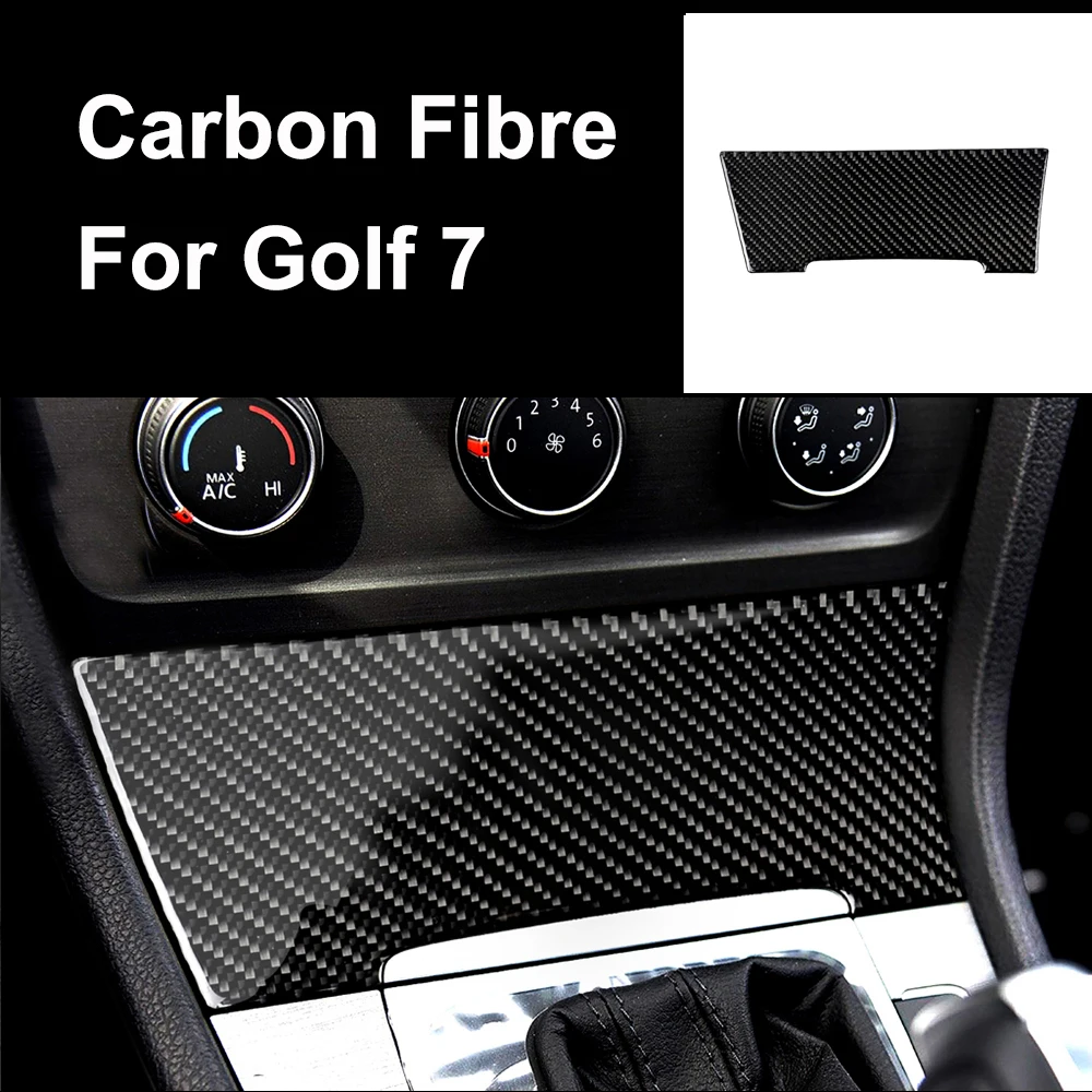 

Car Ashtray Panel Cover Trim Decor Auto Interior Carbon Fibre Sticker Auto Accessories for Volkswagen VW Golf 7 GTI R GTE GTD