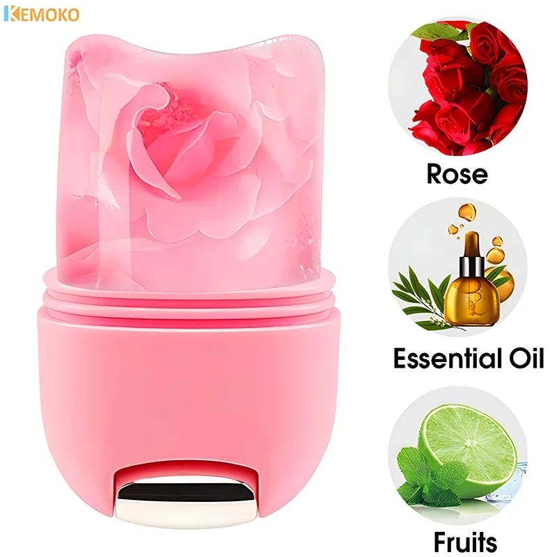 2 w 1 Ice Facial Roller Gua Sha Puffiness Roller Lifting Contouring Tools Ice Cube Trays Ice Balls Face Massager Beauty Care