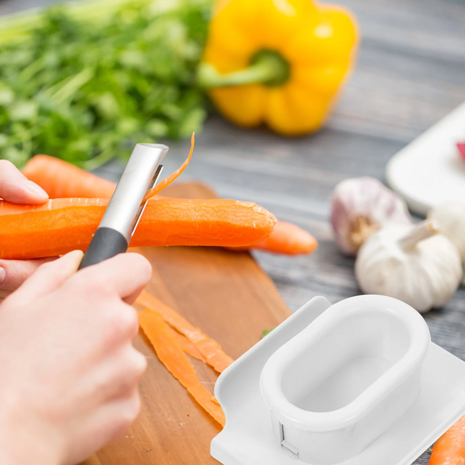 

Multifunctional Grater Finger Guard Premium Anti-Rust Pp Plastic Kitchen Protector For Safe Cutting Peeler Guard Kitchen