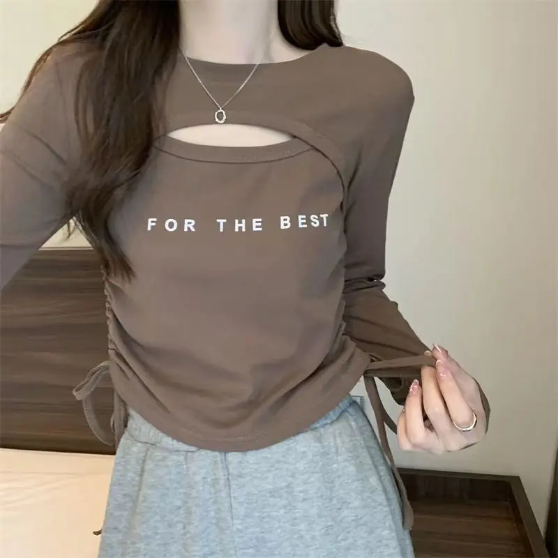 2024 Pink Tshirts Sexy Female Tops with Print Clothes Crop Tees Goth 90s Vintage Women's T Shirts Aesthetic Korean Fashion Xxl O