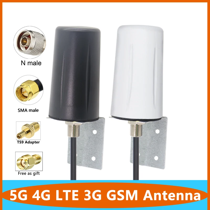 Factory Price 5G 4G LTE 3G GSM External Omni WiFi Cabinet Antenna IP67 Outdoor Indoor Waterproof 15dbi Aerial TS9 N SMA RPSMA