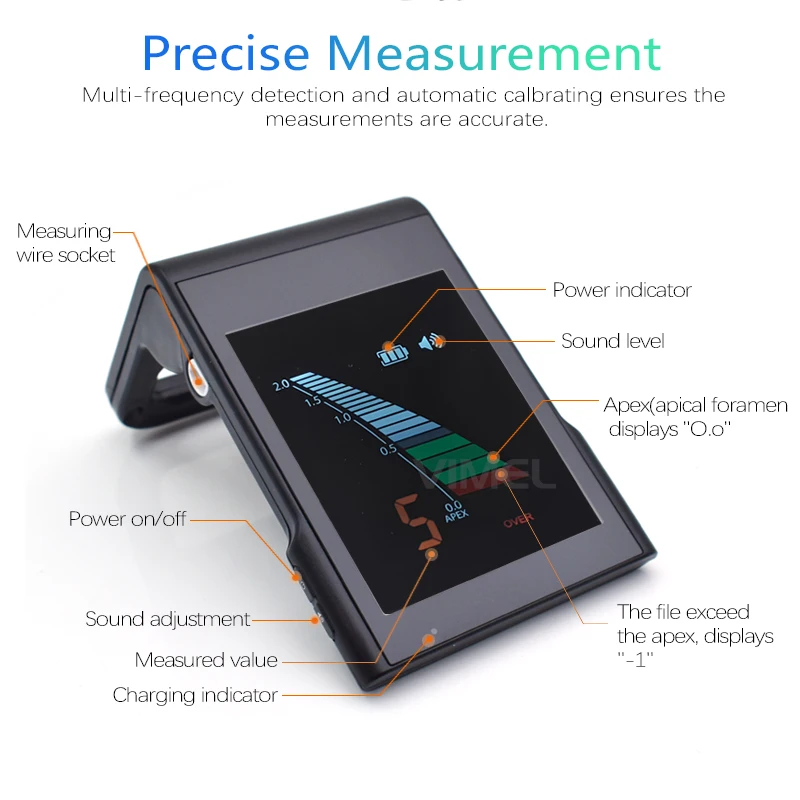 16: 1  Wireless Dental LED Endo Motor Apex Locator Root Canal Endodontic Instruments with Fit Files for Dental Professionals