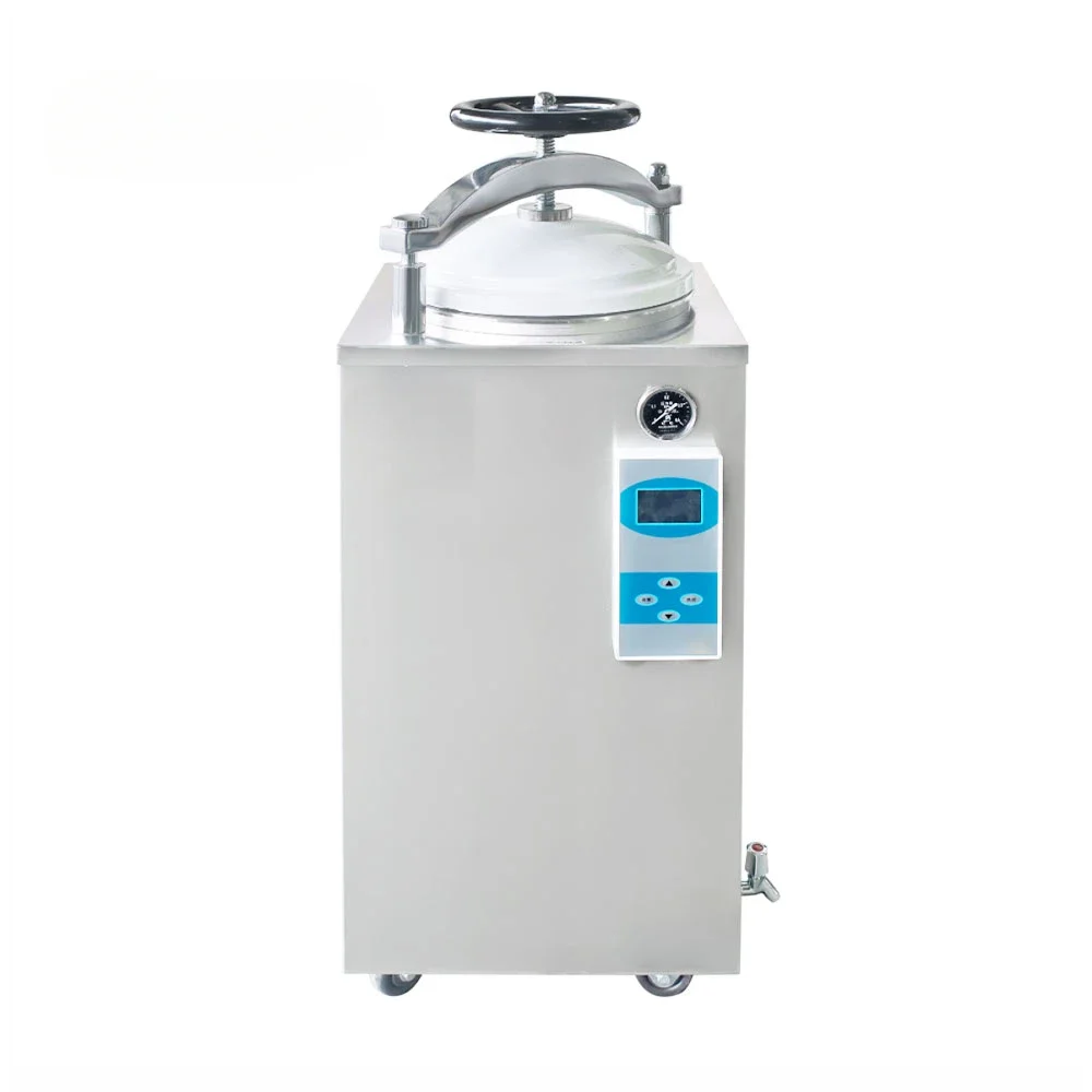 LABTEX LTA-50VH Automatic Pressure Steam Sterilization Machine Hand Wheel Vertical Autoclave Sterilizer 35 50 75 100 Liters