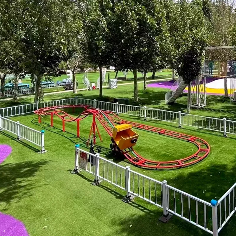 Latest Profitable and Popular Amusement Park Rides, Unpowered Mini Roller Coasters for Sale
