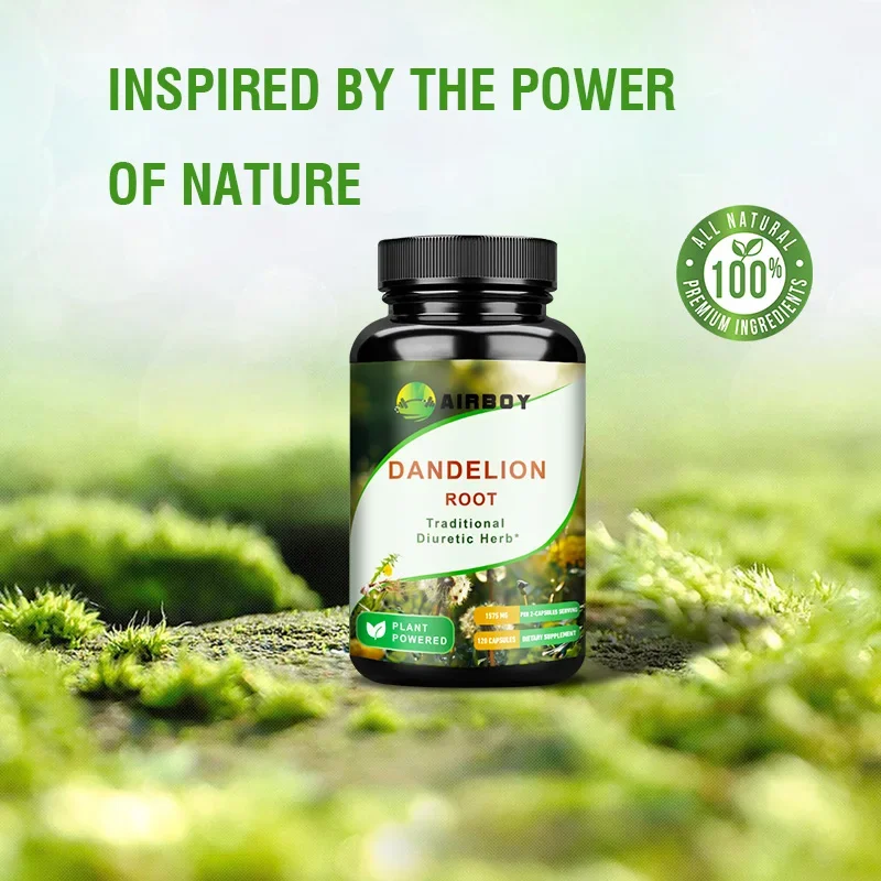 Dandelion Root Capsules - Diuretic, Promote Liver Detoxification and Cleansing, Enhance Immunity