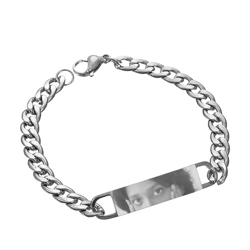 Benutzerdefinierte Augen Foto Armband personalisierte Augen Bild Armbänder gravierte Liebhaber Auge Edelstahl Valentinstag Schmuck Geschenk – Detail 11
