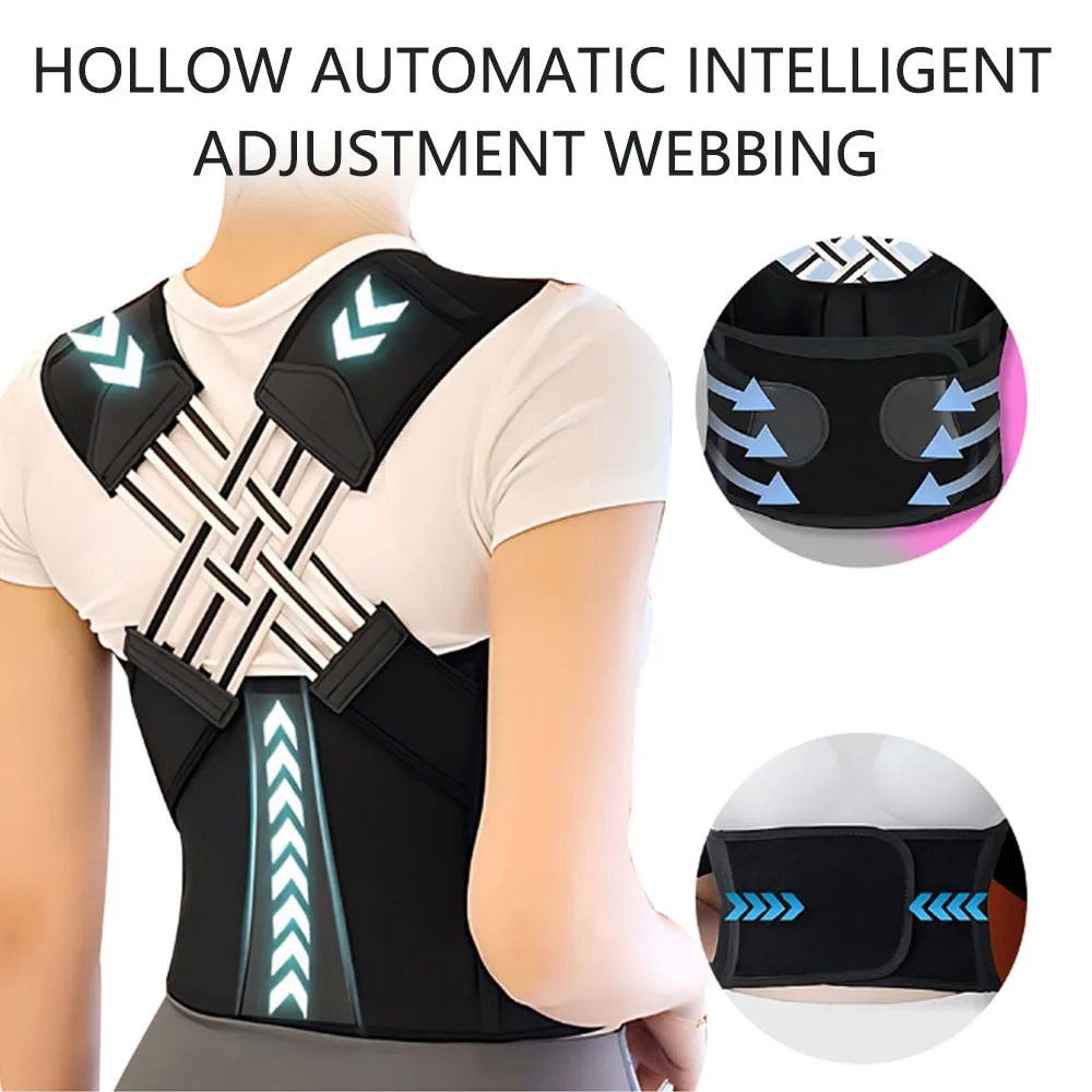 Posture Corrector Back Brace Adjustable Support Strap Back Straightener Prevent Spinal Distortion and Hunchback for Women Men