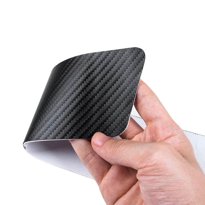 4 قطعة ألياف الكربون باب السيارة حافة عتبة حامي قطاع ملصقات ثلاثية الأبعاد ل جيب رينيجيد رانجلر JK JL جراند شيروكي كومباس باتريوت