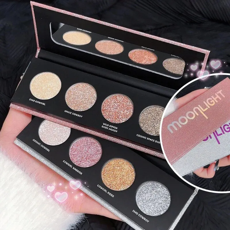 Super Shiny Pearl Crushed Diamonds Burst Shine Ultra Fine Glitter Bright Crystal Clear Delicate Eyeshadow Palette