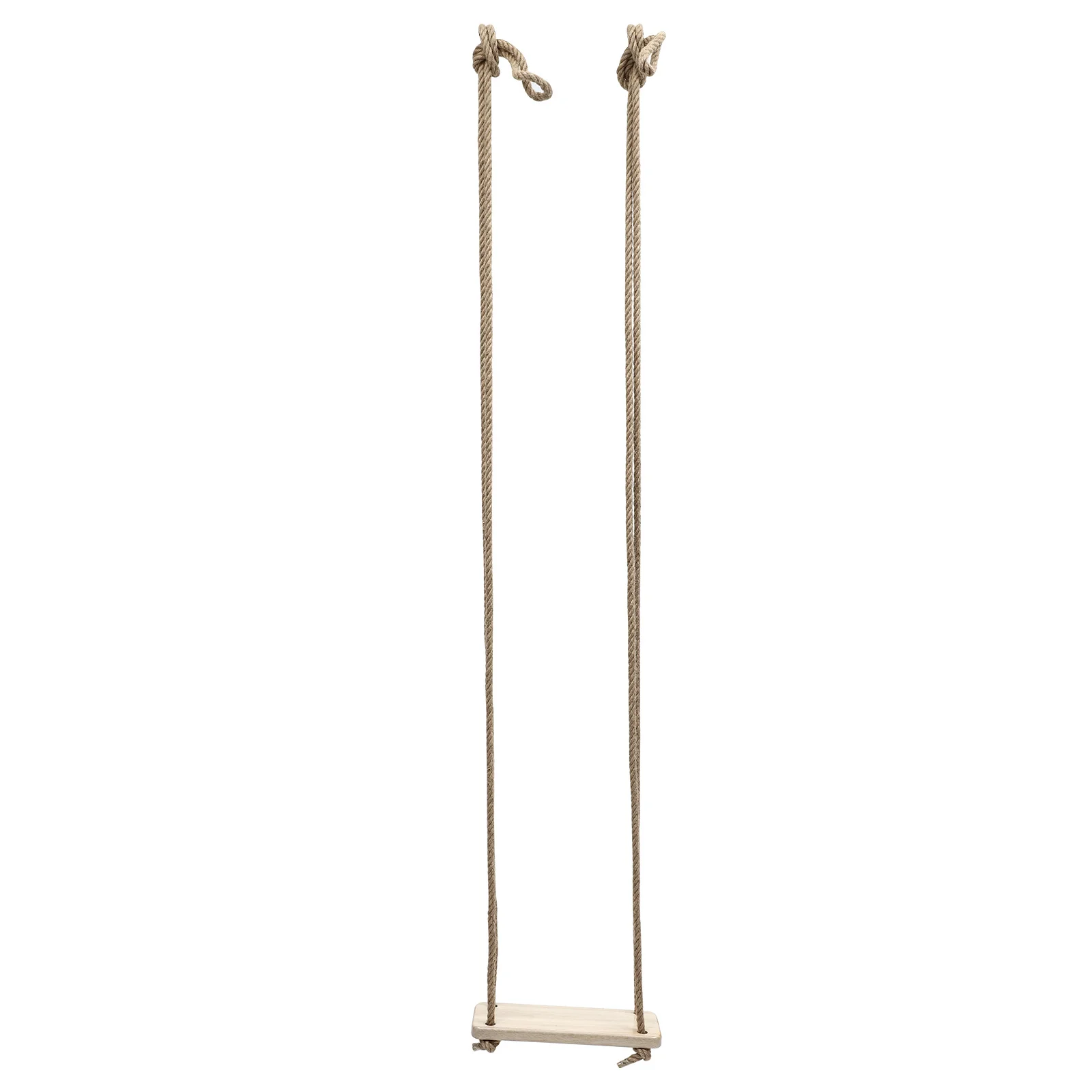 Columpio de madera duradero para exteriores, silla colgante sencilla, asiento colgante práctico y cómodo para niños, adultos y niños, 1 Uds.