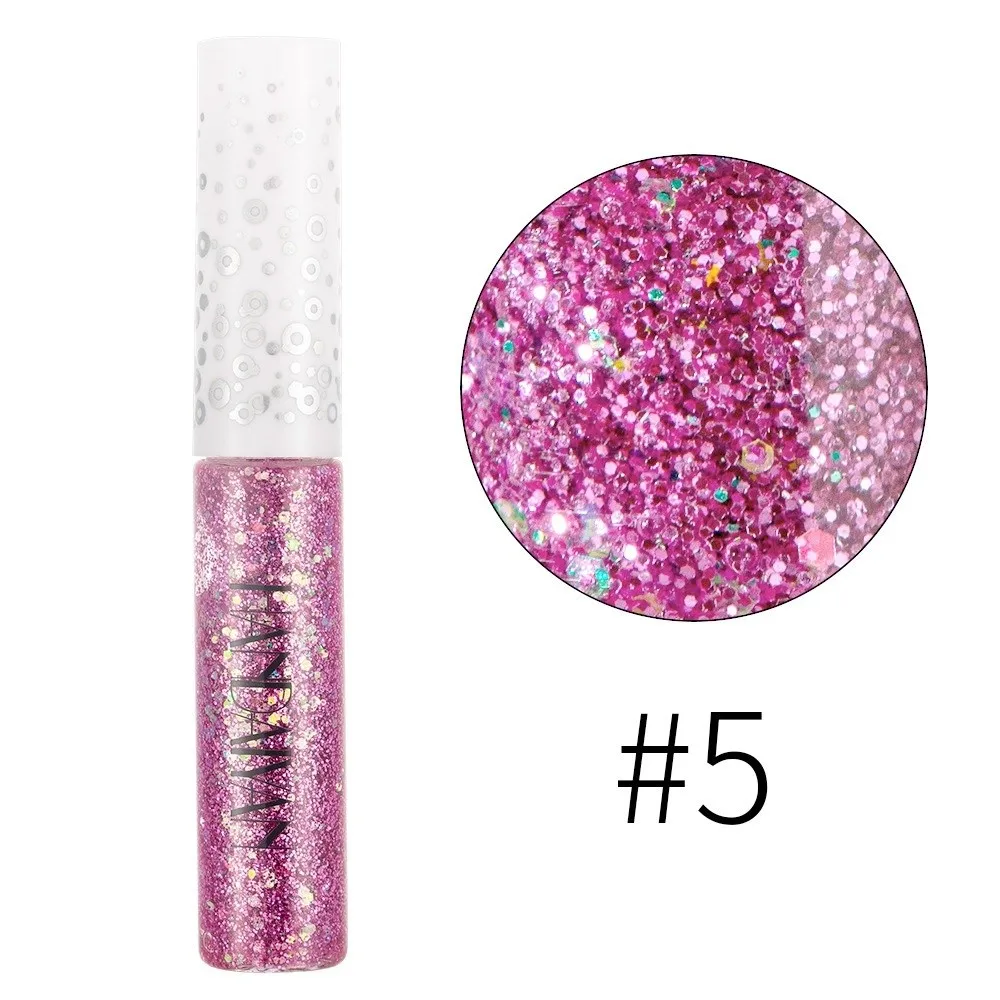 12 Colors Liquid Eyeliner Pearl Shimmer Waterproof Metallic Eyeliner Shiny Pigment Durable Colorful Eyeliner for Party Makeup