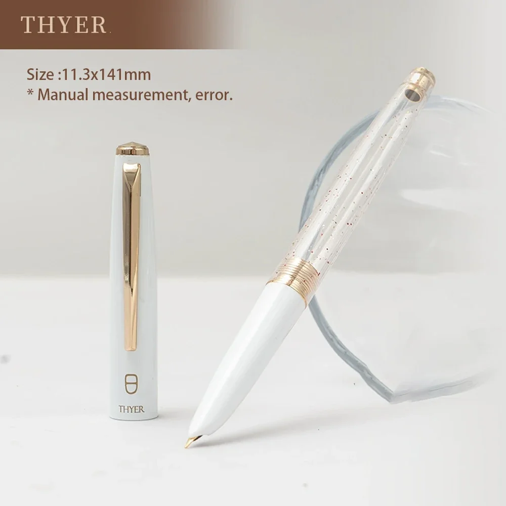 

Thebai Thyer3.0 Full metal Fountain pen with Hidden EF F NIb retro smooth writing ink pen school office supplies gift stationery