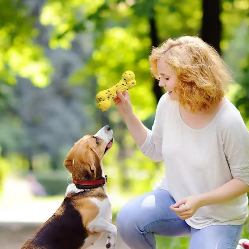 Dog Balls For Aggressive Chewers Indestructible Tennis Ball Dogs Toys High Elasticity Pet Teething Toys For Large Medium Small