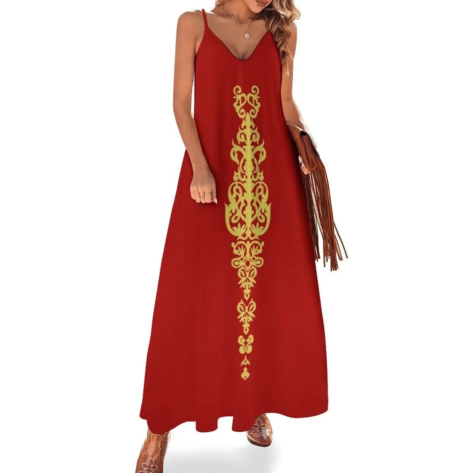 

Queen Embroidery Sleeveless Dress summer clothes women's summer jumpsuit summer dress women 2024 Dress