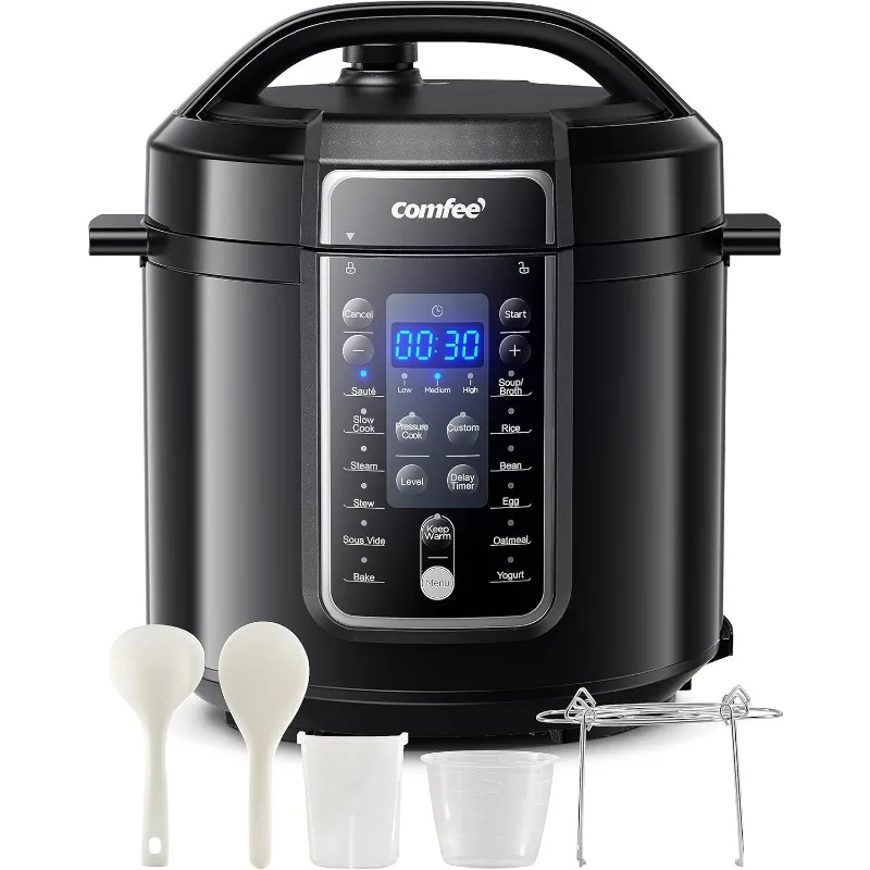 

COMFEE’ 9-in-1 Electric Pressure Cooker 14 Presets Instant Multi Cooker Olla de Presion Non-Stick Pot Yogurt Maker Rice Cooker