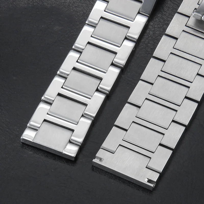 16mm 17.5mm 20mm 22mm 23mm Stainless steel watch strap Folding buckle bracelet for CARTIER Tank/Ronde Watch accessories