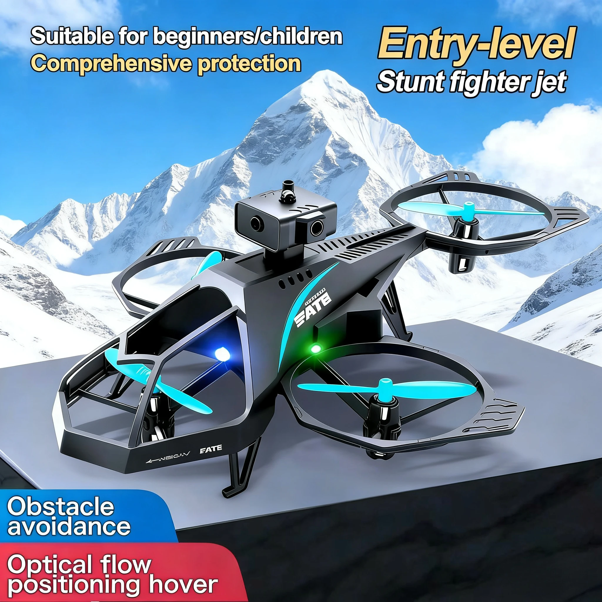 

Новый самолет с дистанционным управлением V35 2,4 ГГц 360° ° Мини-дрон для трюков, предотвращение препятствий, безголовый режим, радиоуправляемый вертолет, детская игрушка в подарок