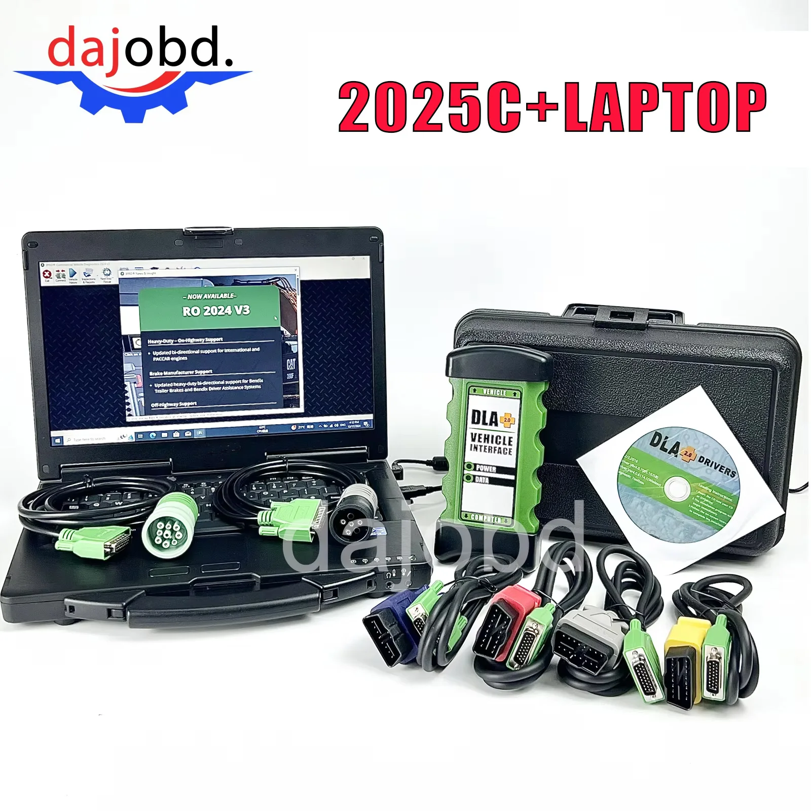 

Новый профессиональный диагностический сканер JPR 2025 (версия 2019V1) для тяжелых грузовиков с ноутбуком и комплектом адаптеров JPr DLA+ 2.0