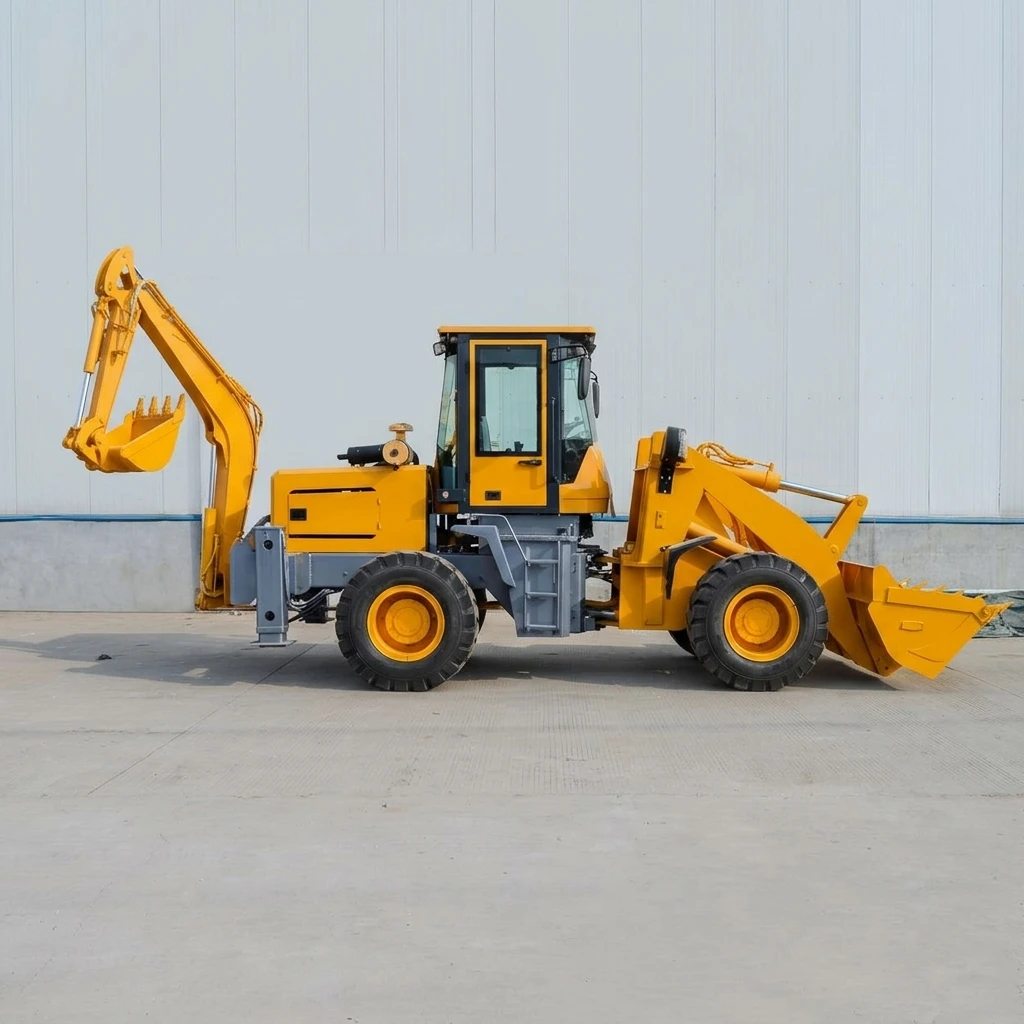 Cost-effective EURO 5 Multi Small Wheel Backhoe Loader Front End Back Digging Backhoe Loader for Farm Land
