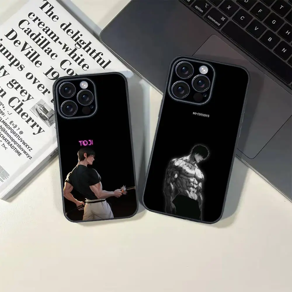 Чехол для телефона ANIME Toji fushiguro для iPhone 16, 15, 14, 13, 12, 17 PRO MAX PLUS Mini TPU, мягкий, приятный для кожи чехол