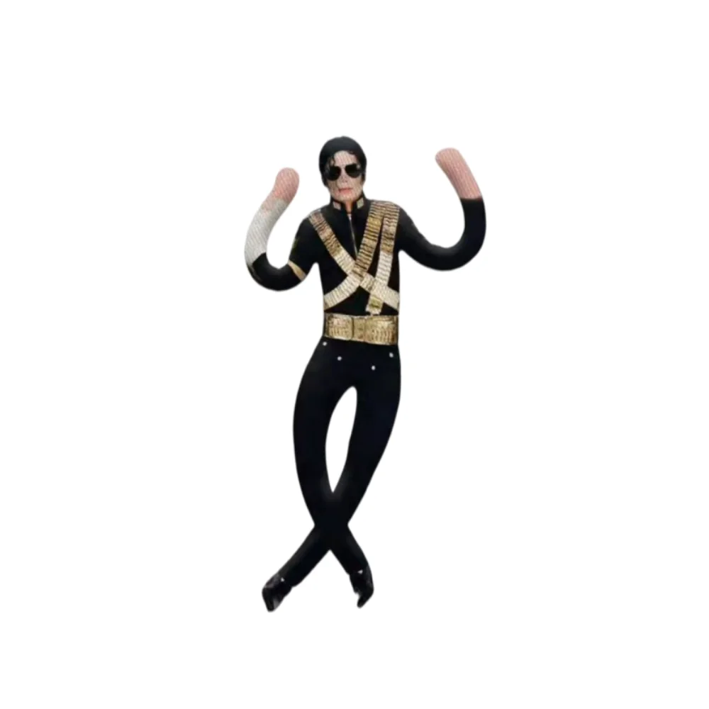 Michael Jackson Plush Stuffed Cosplay Doll, Abstract Movable Figure for Home Decor, Collectible Ornament & Creative Present for view 5