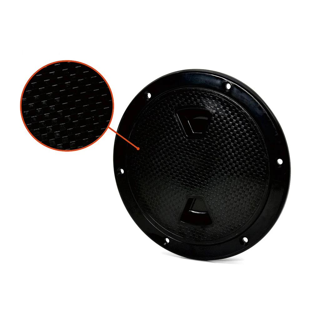 4/6/8 Inch Round Plastic Marine Deck Cover Deck Inspection Access Hatches Cover Non Slip Double Waterproof for Marine Boat Yacht