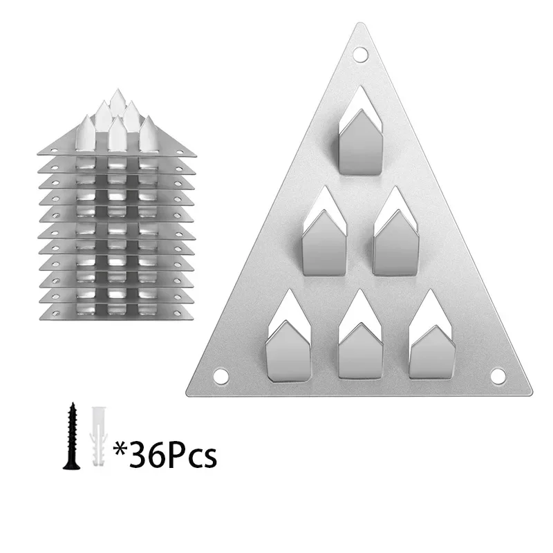 Triangle Soundproof Panel Mounting Clips Push In Type For Secure Wall Attachment In Home For Studio Theater Settings