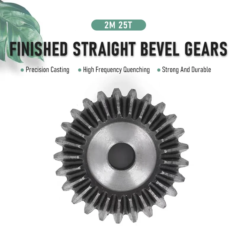 Bevel Gear 2M 25T With Keyway Bore 10/12/14/15/16/17/19/20/22/24/25mm 90 Degree Drive Commutation Steel Gears With Screw