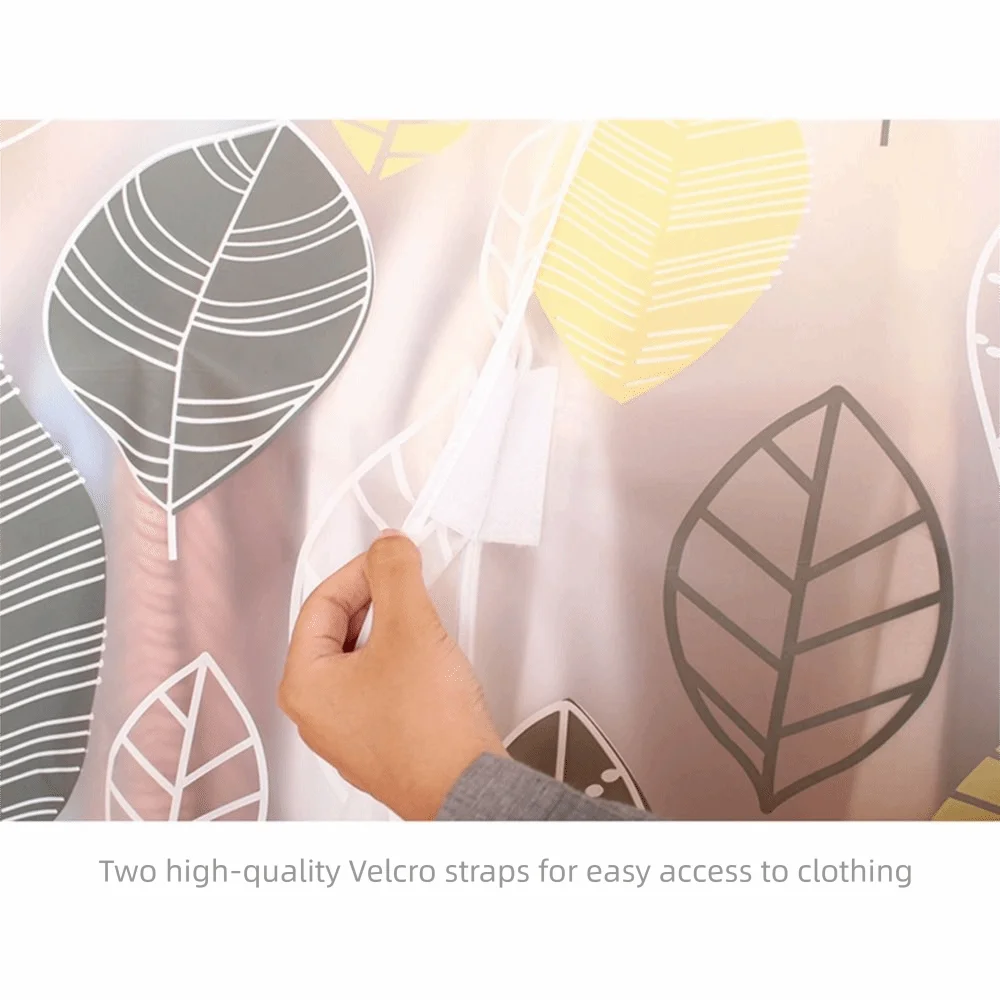 

Thickened Clothes Dust Cover Waterproof Transparent Floor-standing Coat Hanger Large Capacity Dustproof