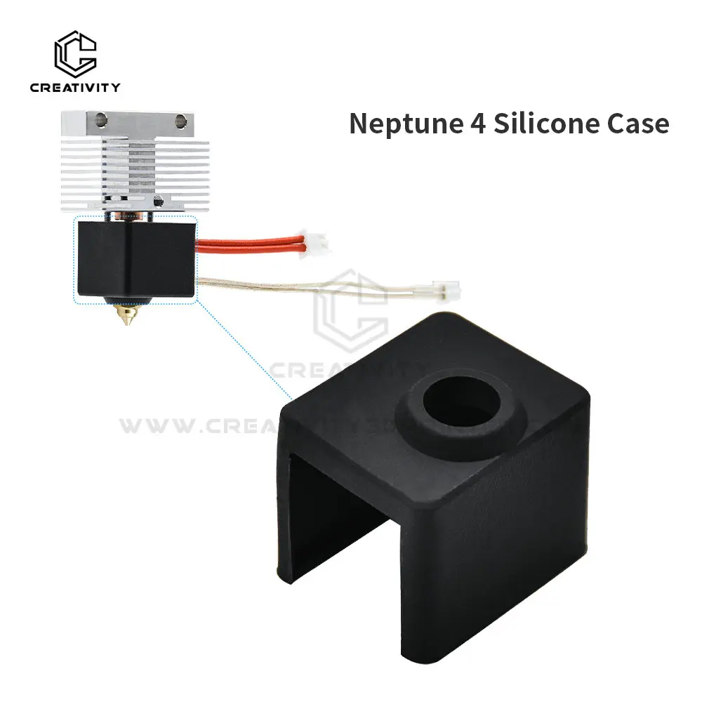 

Silicone Sleeve for Neptune 4/Neptune 4 Pro Protective Silicon Case for Heating Block for Heater Block 3D Printer Parts