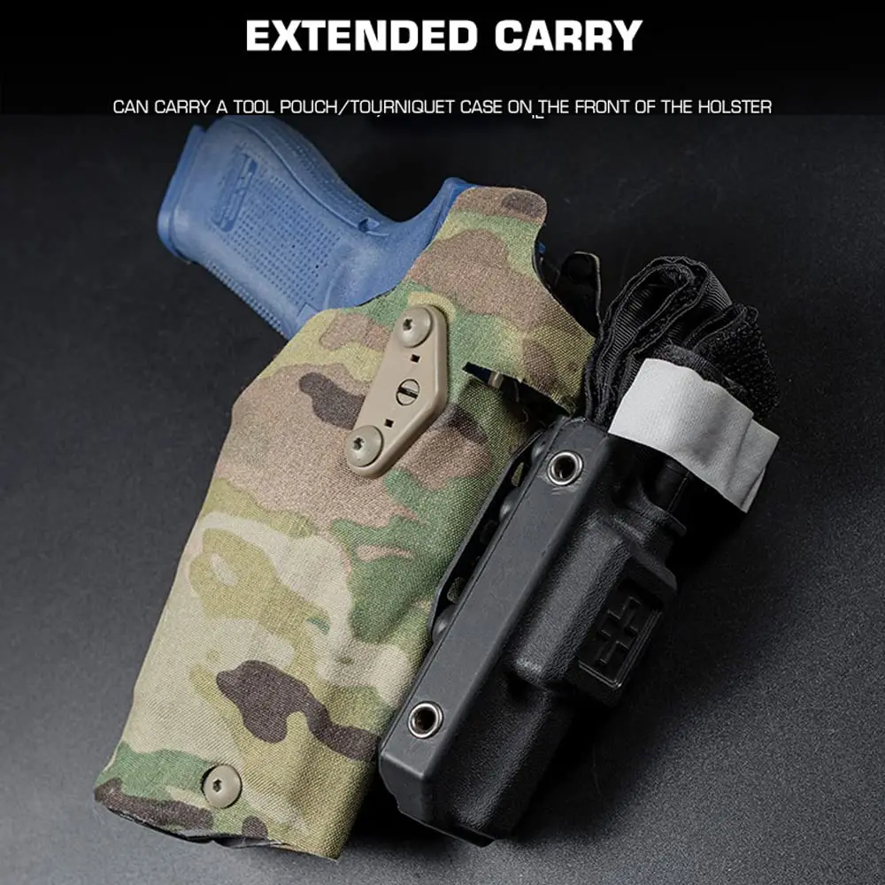 1 ชิ้น Holster อะแดปเตอร์แพลตฟอร์มสแตนเลส Holster แพลตฟอร์ม Quick Locking System แผ่นขยายสําหรับ Outdoor Camping การล่าสัตว์