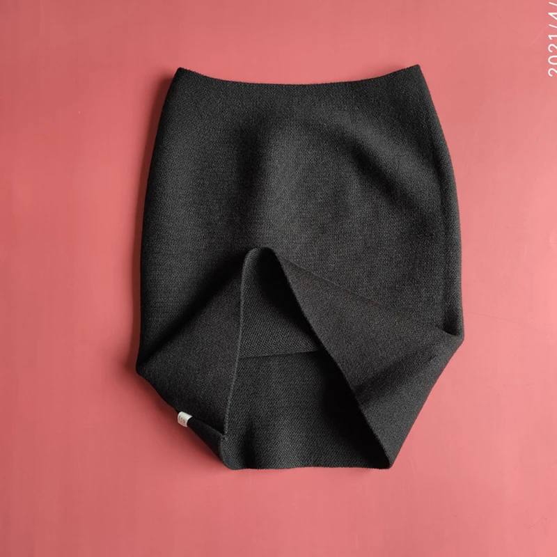 Mädchenrock Frühling und Herbst Baby-Bleistiftrock Elastisch Slim Fit One Step Rock Roter Freizeitrock für Kinder – Detail 18