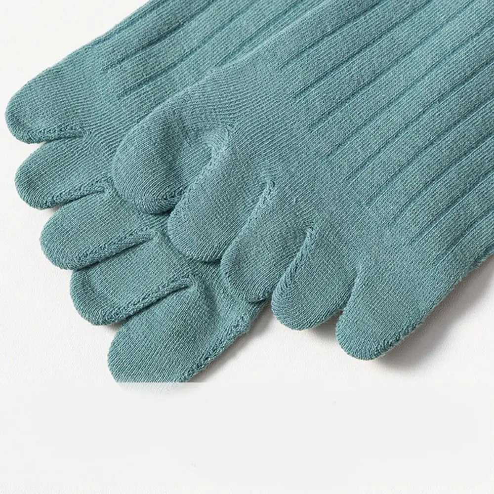 موضة القطن خمسة أصابع الجوارب لا تظهر امتصاص العرق الرجال جوارب رياضية الكاحل أنبوب قصير مكافحة الاحتكاك الجوارب الذكور #3