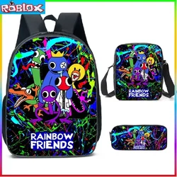 Rainbowed Friends Backpack Kindergarten Children's Cartoon SchoolBag Mochila  Anime Children's Toys Gifts Two dimensions