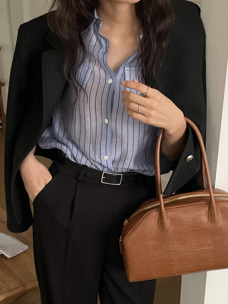 Bla terno jaet feminino vintage ort outerwear versátil lapela high-end sentimentos coreano sle longo sve escritório wear