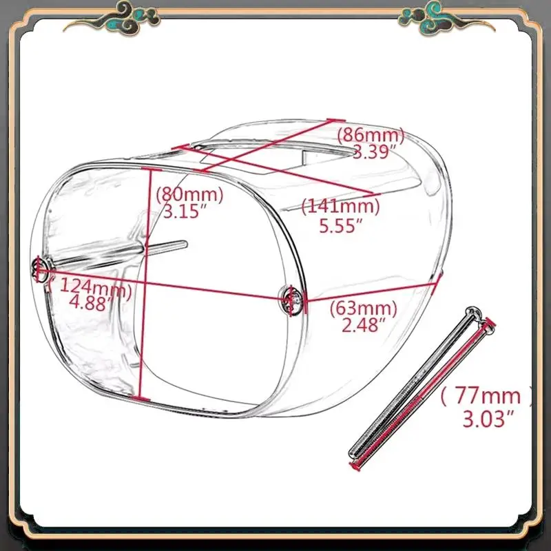 

M45K-крышка задних фонарей тормоза для Touring XL Dyna FLSTF FLHRC FLHTC CHROME задний фонарь